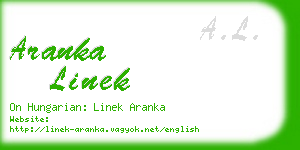 aranka linek business card